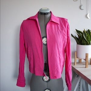 Ralph Lauren Silk Zip Up